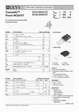 DataSheet IXTQ160N075T pdf